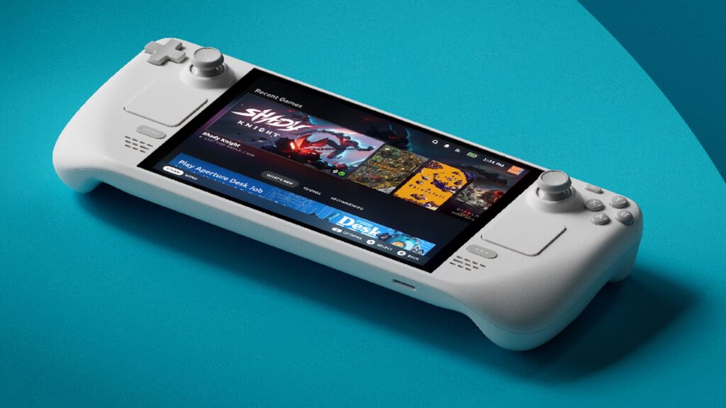 Steam Deck OLED blanc // Source : Valve Steam Deck OLED blanc // Source : Valve