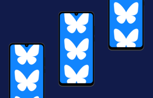 Le logo de Bluesky // Source : Image Numerama