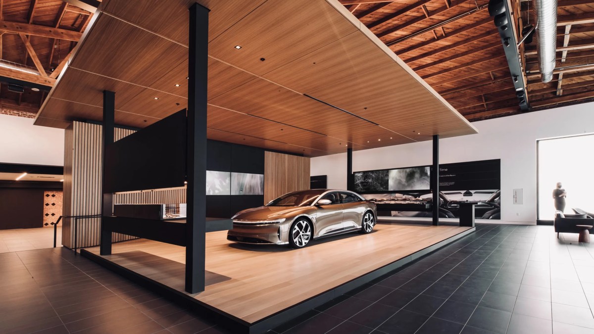 Studio de ventes Lucid // Source : Lucid Motors Studio de ventes Lucid // Source : Lucid Motors