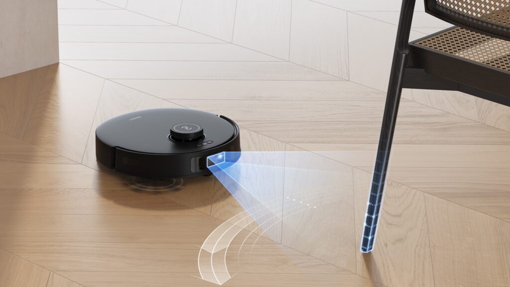 L'ECOVACS T30S Pro OMNI distingue meubles et objets en 3D // Source : ECOVACS L'ECOVACS T30S Pro OMNI distingue meubles et objets en 3D // Source : ECOVACS