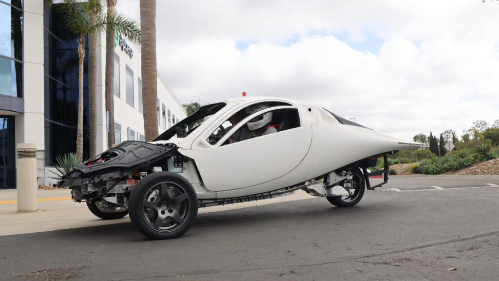 Un des engins de test d'Aptera // Source : Aptera Motors