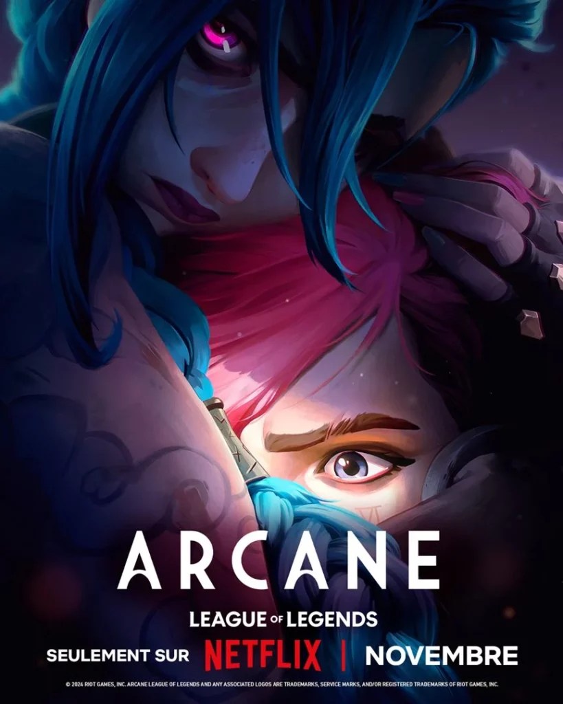 Affiche promotionnelle d'Arcane // Source : Netflix Affiche promotionnelle d'Arcane // Source : Netflix