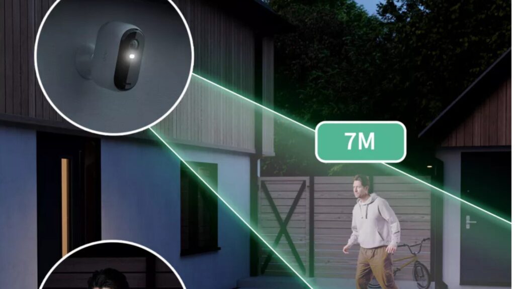 Caméra de surveillance ARLO 2 caméras Essential 2K // Source : Arlo Caméra de surveillance ARLO 2 caméras Essential 2K // Source : Arlo