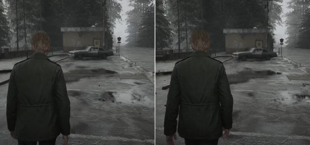Silent Hill 2 a des soucis sur PS5 Pro // Source : Capture Digital Foundry Silent Hill 2 a des soucis sur PS5 Pro // Source : Capture Digital Foundry