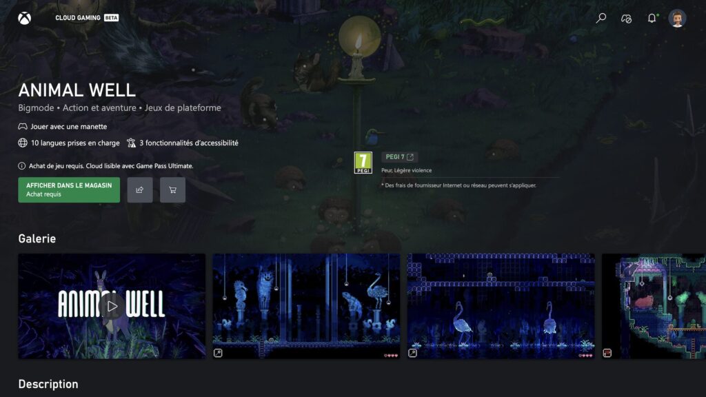 Jouer à ses jeux Xbox en streaming // Source : Capture d'écran Jouer à ses jeux Xbox en streaming // Source : Capture d'écran