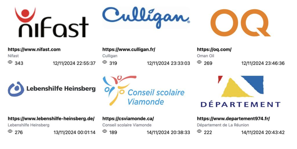 Le site de hackers avec la revendication de cyberattaque contre la Réunion en bas à droite. // Source : Numerama Le site de hackers avec la revendication de cyberattaque contre la Réunion en bas à droite. // Source : Numerama