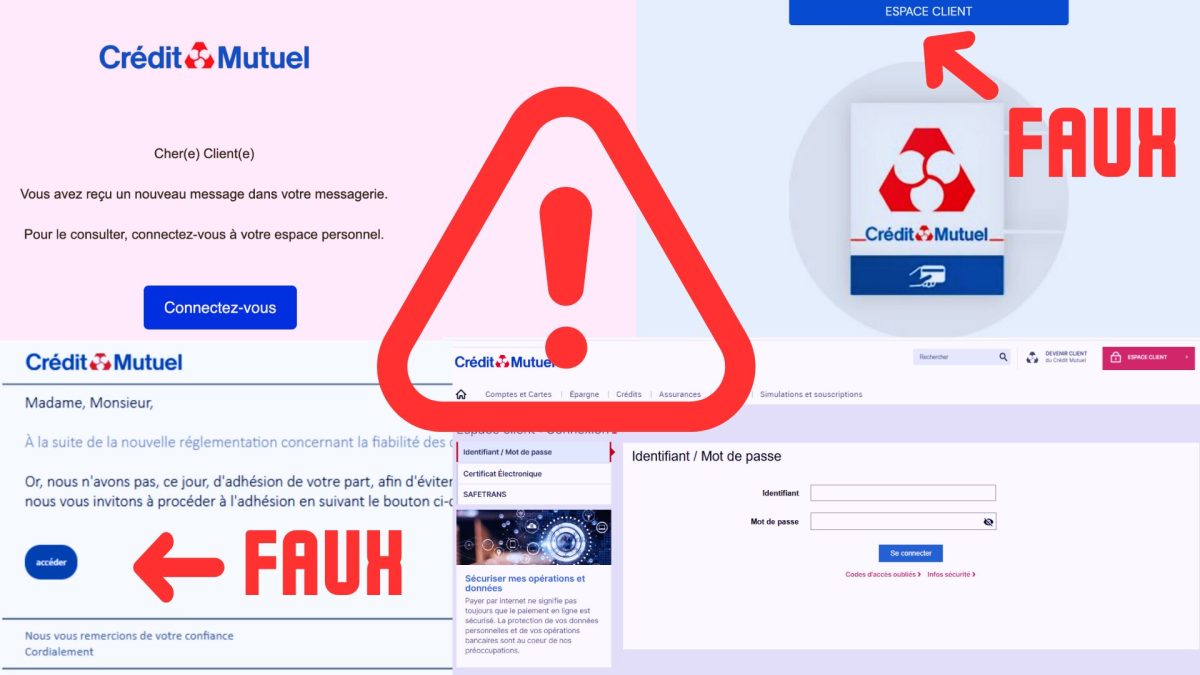 Attention à ces mails de phishing. // Source : Numerama Attention à ces mails de phishing. // Source : Numerama