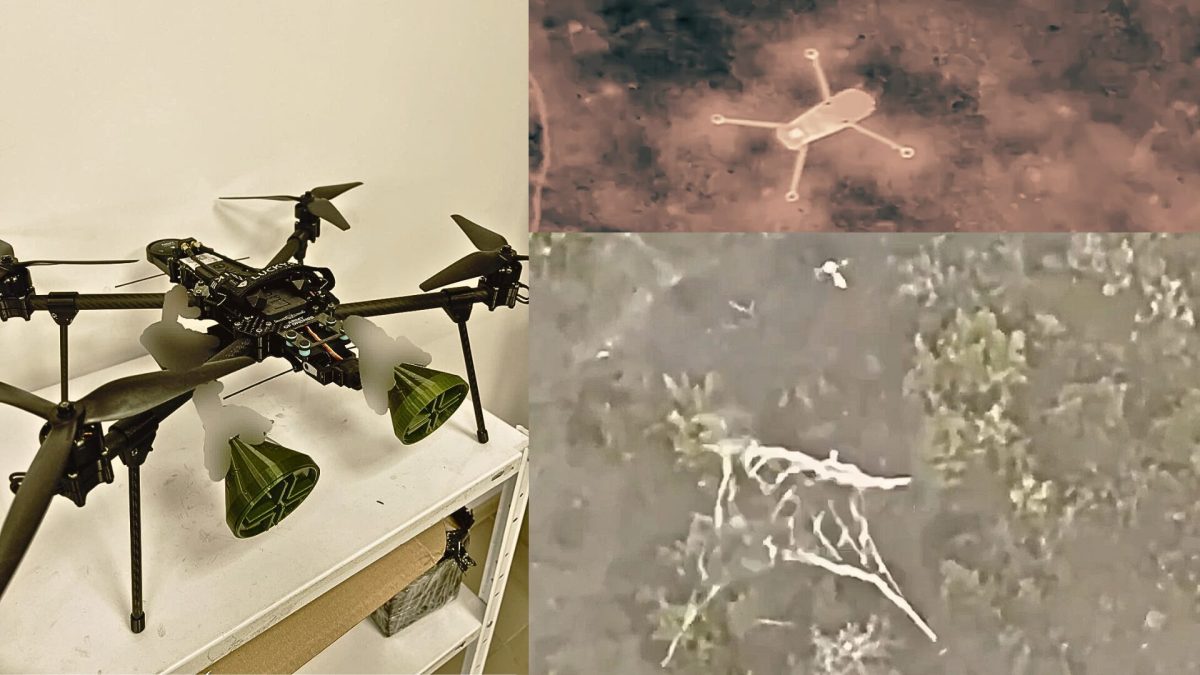 Ces drones développés par l'armée ukrainienne chassent d'autres drones. // Source : X Ces drones développés par l'armée ukrainienne chassent d'autres drones. // Source : X