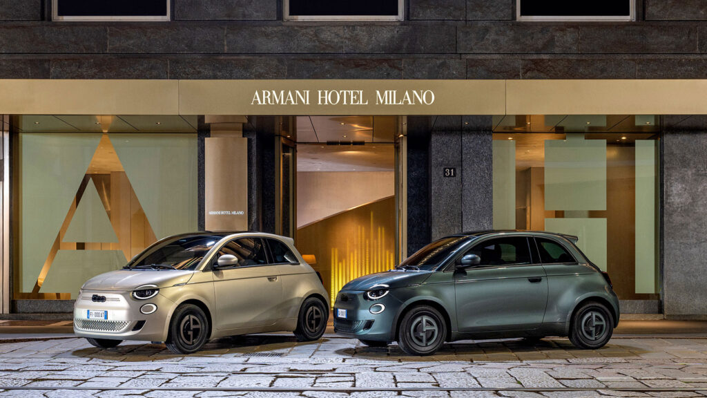 Fiat 500e edition limitée Armani // Source : Fiat Fiat 500e edition limitée Armani // Source : Fiat