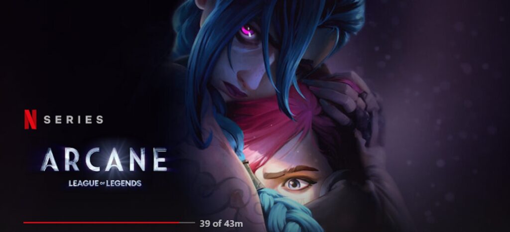 Affiche promotionnelle modifiée d'Arcane // Source : Twitter Egg Affiche promotionnelle modifiée d'Arcane // Source : Twitter Egg