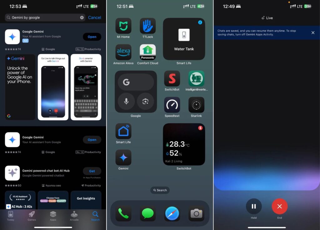 Les preuves de l'existence de l'application Google Gemini, qui est effectivement téléchargeable avec un compte philippin. Les preuves de l'existence de l'application Google Gemini, qui est effectivement téléchargeable avec un compte philippin.
