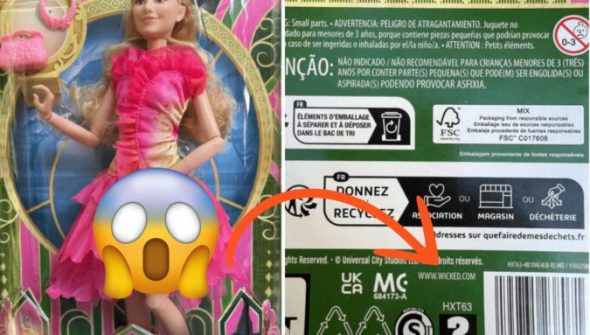 La boulette de Mattel // Source : Numerama La boulette de Mattel // Source : Numerama