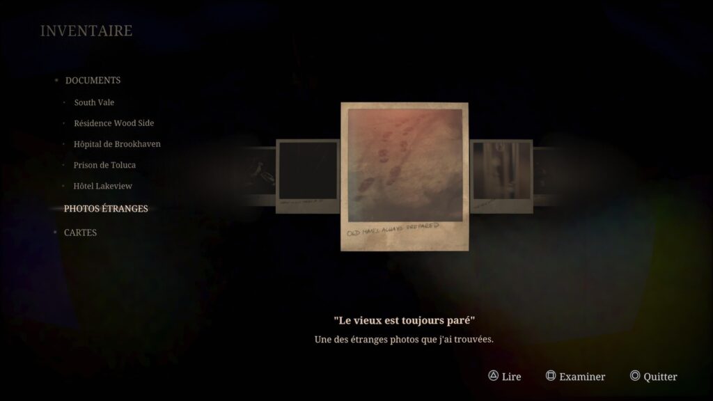 Les photos étranges dans Silent Hill 2 // Source : Capture PS5 Les photos étranges dans Silent Hill 2 // Source : Capture PS5