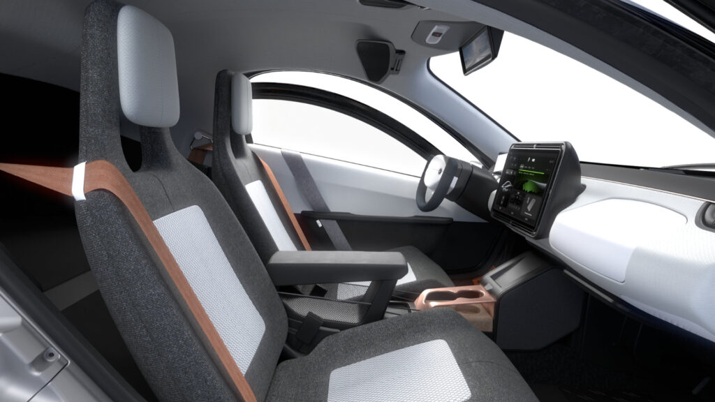 Un intérieur déconcertant pour ce concept de véhicule // Source : Aptera Motors 