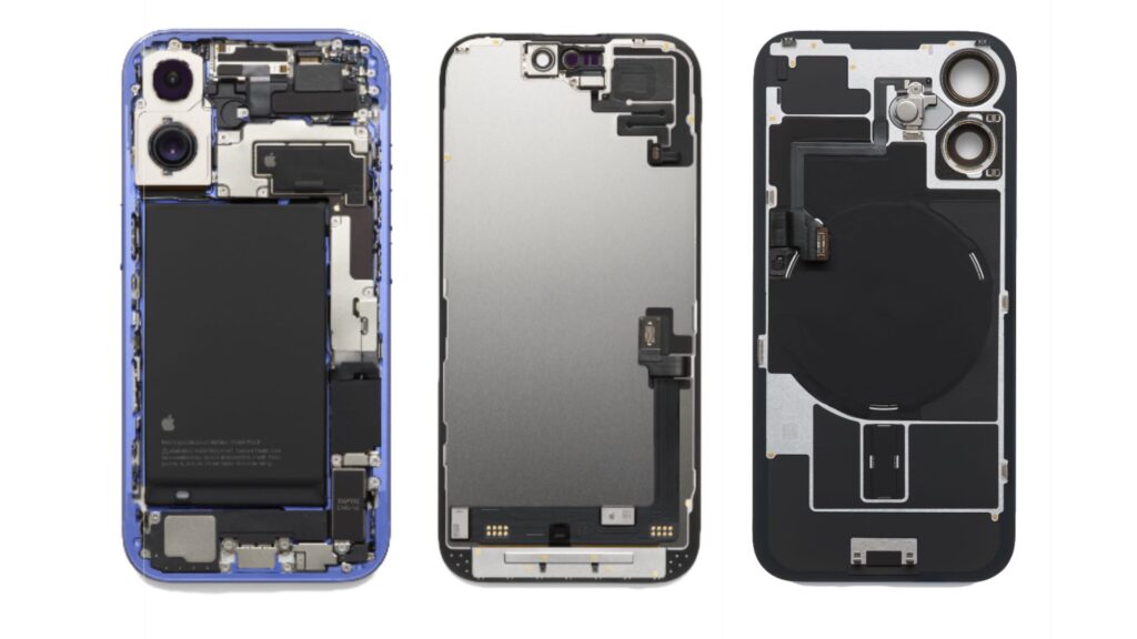 Le design de l'iPhone 16 a dû être repensé avec le bloc caméra vertical. C'est ce qui a permis de déplacer la puce. Le design de l'iPhone 16 a dû être repensé avec le bloc caméra vertical. C'est ce qui a permis de déplacer la puce.