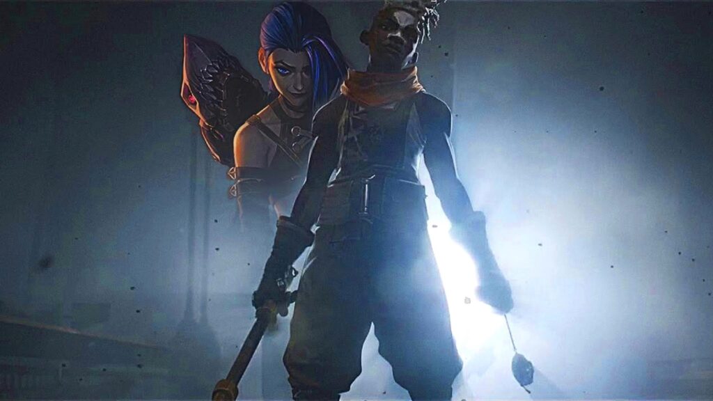 Jinx et Ekko dans la saison 1 d'Arcane // Source : Netflix Jinx et Ekko dans la saison 1 d'Arcane // Source : Netflix