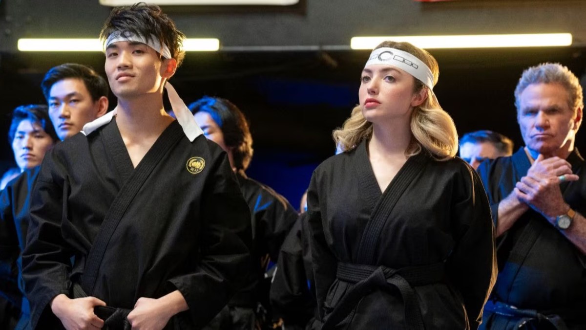 Kwon et Tory dans la saison 6 de Cobra Kai. // Source : Netflix Kwon et Tory dans la saison 6 de Cobra Kai. // Source : Netflix