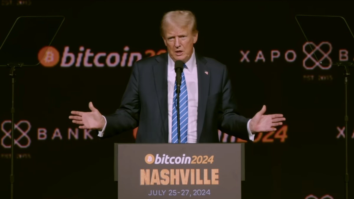 Conférence de Donald Trump sur le Bitcoin // Source : Bitcoin Magazine Conférence de Donald Trump sur le Bitcoin // Source : Bitcoin Magazine