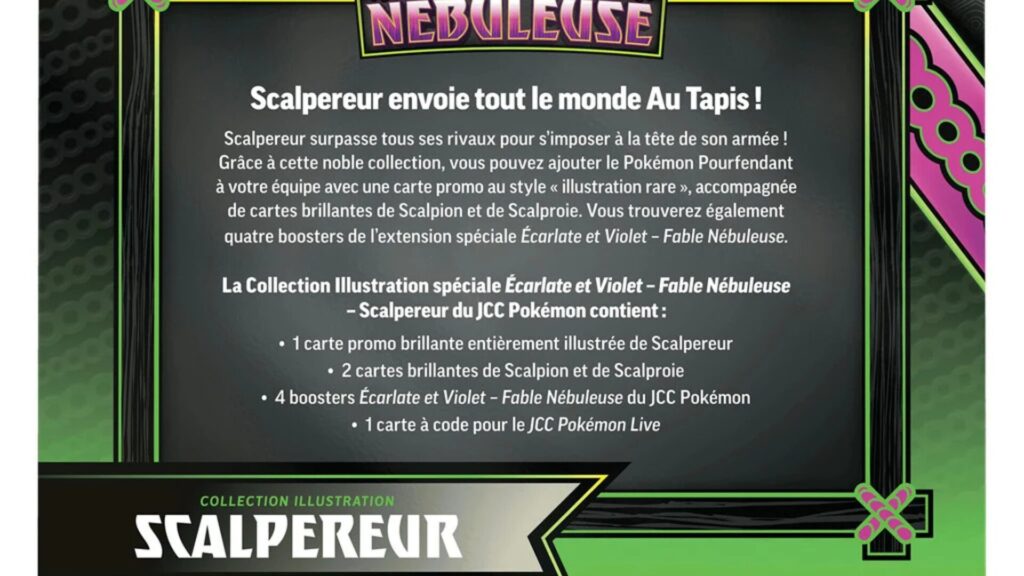 Pokémon EV65: Coffret Illustration Scalpereur // Source : Philibert Pokémon EV65: Coffret Illustration Scalpereur // Source : Philibert