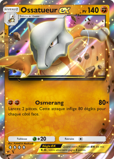 Pokémon Pocket : Ossatueur Ex Pokémon Pocket : Ossatueur Ex