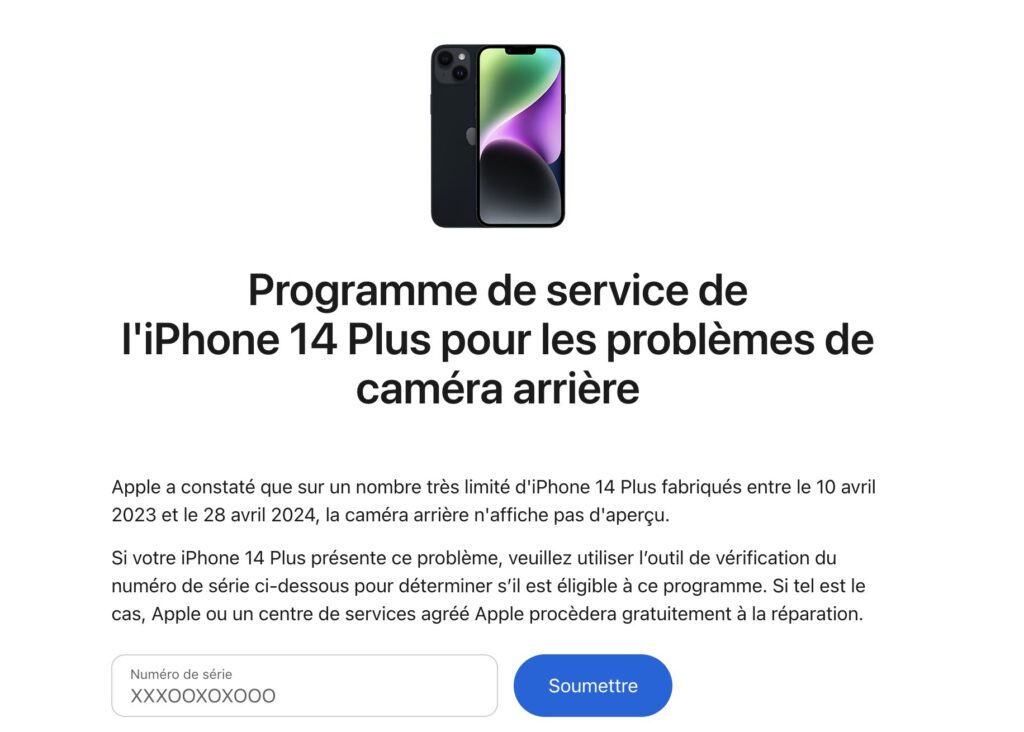 Le site d'Apple permet de vérifier son éligibilité. Le site d'Apple permet de vérifier son éligibilité.