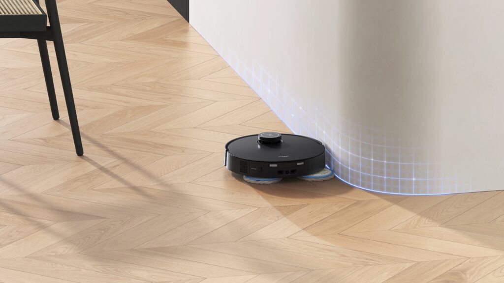 L'ECOVACS T30S Pro OMNI nettoie à 1 mm des murs // Source : ECOVACS L'ECOVACS T30S Pro OMNI nettoie à 1 mm des murs // Source : ECOVACS