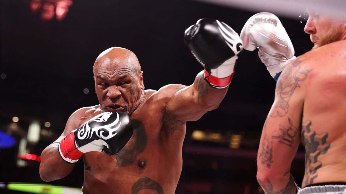 Mike Tyson et Jake Paul. // Source : Netflix Mike Tyson et Jake Paul. // Source : Netflix