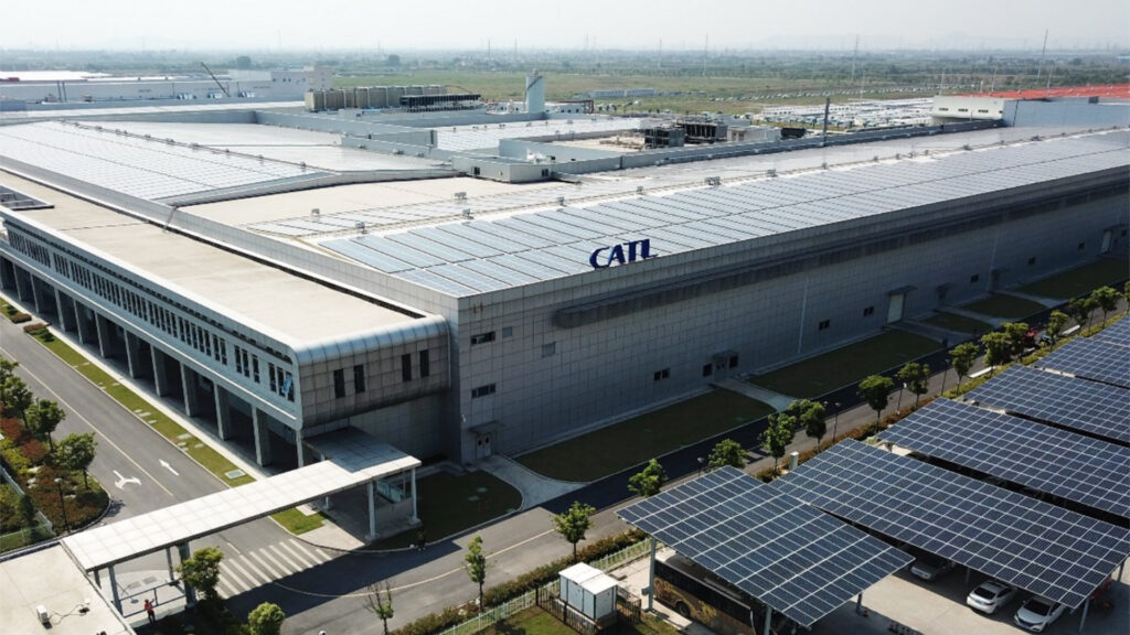 Une des usines CATL en Chine. // Source : CATL Une des usines CATL en Chine. // Source : CATL