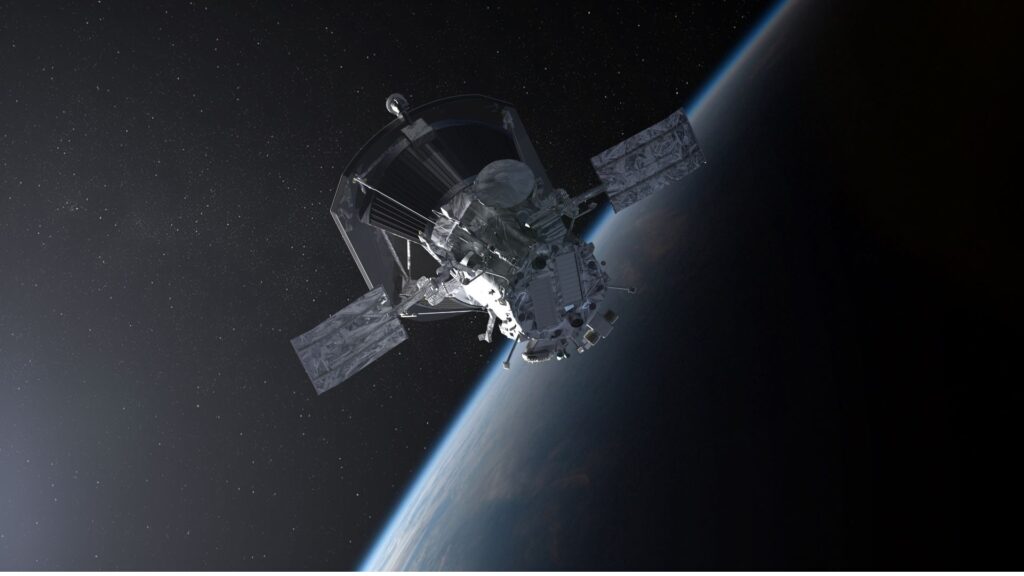 Concept artistique de la sonde solaire PArker approchant le soleil // Source : Parker solar Probe, John Hopkins APL Concept artistique de la sonde solaire PArker approchant le soleil // Source : Parker solar Probe, John Hopkins APL