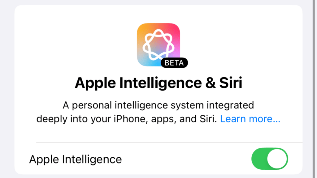 Le fonctionnement d'Apple Intelligence est étonnant. Il faut l'activer manuellement, alors qu'il modifie plusieurs aspects d'iOS. Le fonctionnement d'Apple Intelligence est étonnant. Il faut l'activer manuellement, alors qu'il modifie plusieurs aspects d'iOS.