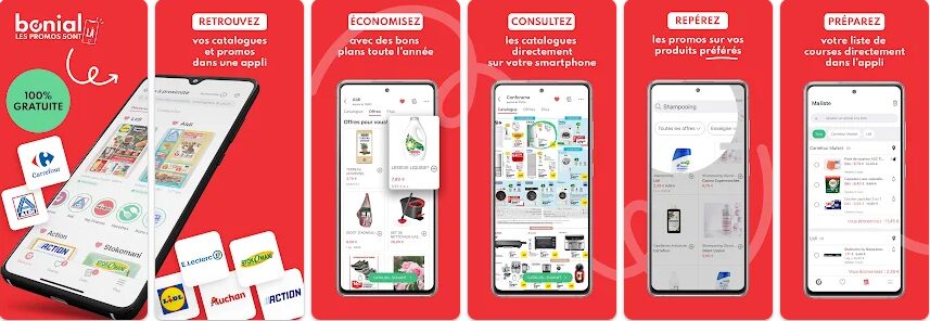 Tous les catalogues de vos supermarchés sur une seule application Tous les catalogues de vos supermarchés sur une seule application