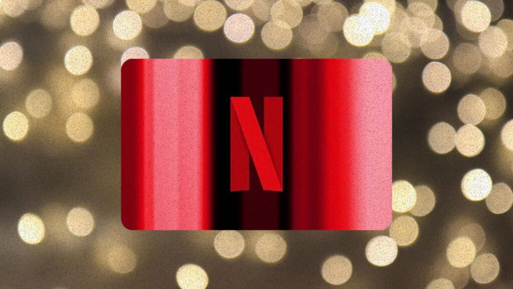 Carte cadeau Netflix. // Source : Montage Numerama avec Canva Carte cadeau Netflix. // Source : Montage Numerama avec Canva