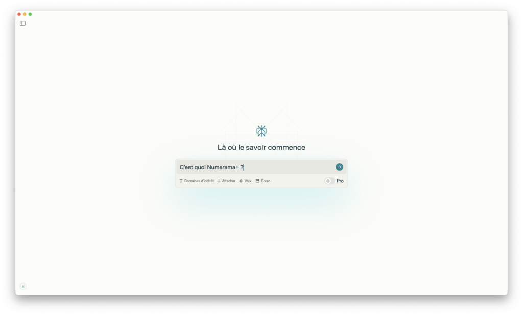 Perplexity prend la forme d'un moteur de recherche. // Source : Capture d'écran Numerama Perplexity prend la forme d'un moteur de recherche. // Source : Capture d'écran Numerama