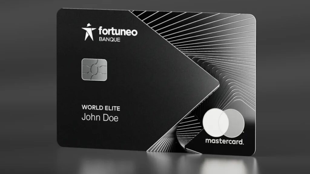 Une carte de prestige adossée à des services ultra-premium // Source : Fortuneo Une carte de prestige adossée à des services ultra-premium // Source : Fortuneo