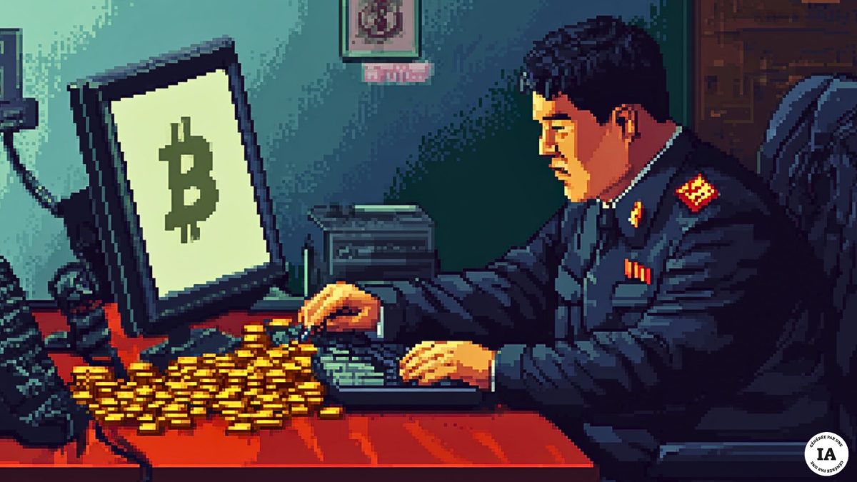 Les hackers nord-coréens chassent les sociétés dans le secteur des cryptomonnaies. // Source : Numerama avec Midjourney Les hackers nord-coréens chassent les sociétés dans le secteur des cryptomonnaies. // Source : Numerama avec Midjourney