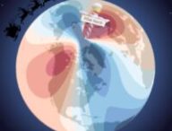Déclinaison magnétique (l'angle entre le nord magnétique et le nord géographique) en 2025 selon le WMM2025 // Source : UKRI et Wessel, P., et W. HF. Smith (1996), base de données J.Géophysique. Res. Déclinaison magnétique (l'angle entre le nord magnétique et le nord géographique) en 2025 selon le WMM2025 // Source : UKRI et Wessel, P., et W. HF. Smith (1996), base de données J.Géophysique. Res.
