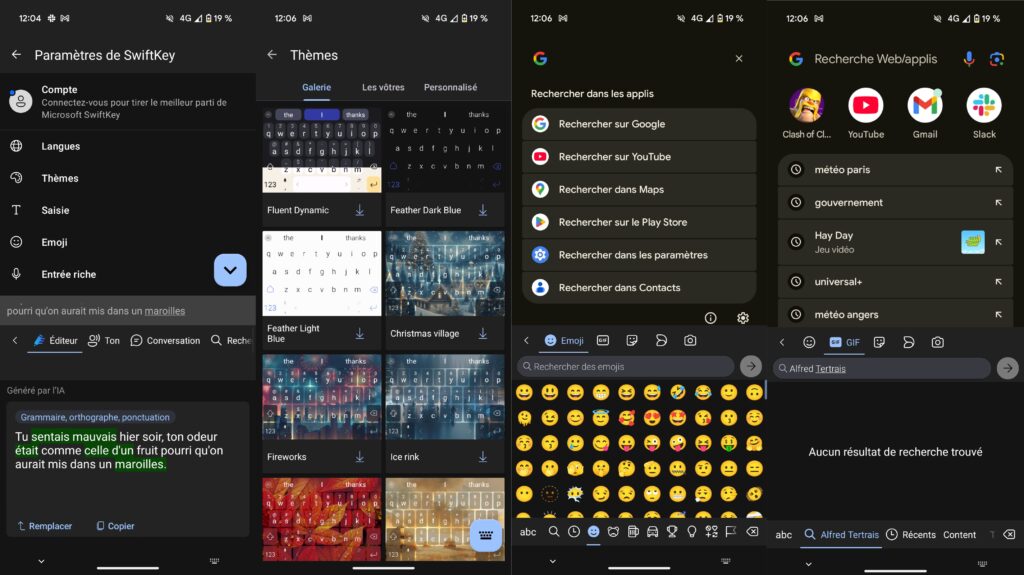 Le clavier Android de Microsoft, SwiftKey // Source : Numerama Le clavier Android de Microsoft, SwiftKey // Source : Numerama