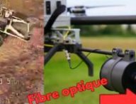 Des modèles de drone de combat avec fibre optique. // Source : Kyiv Post / X