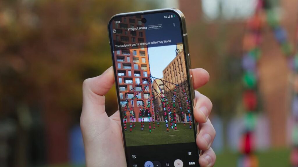Le projet Astra sur un smartphone Pixel. // Source : Google Le projet Astra sur un smartphone Pixel. // Source : Google