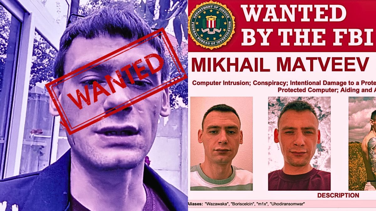 Mikhail Matveev, hacker russe recherché par le FBI. // Source : Telegram / FBI Mikhail Matveev, hacker russe recherché par le FBI. // Source : Telegram / FBI