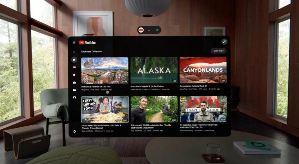YouTube pour Android XR pourrait être une application visionOS. YouTube pour Android XR pourrait être une application visionOS.