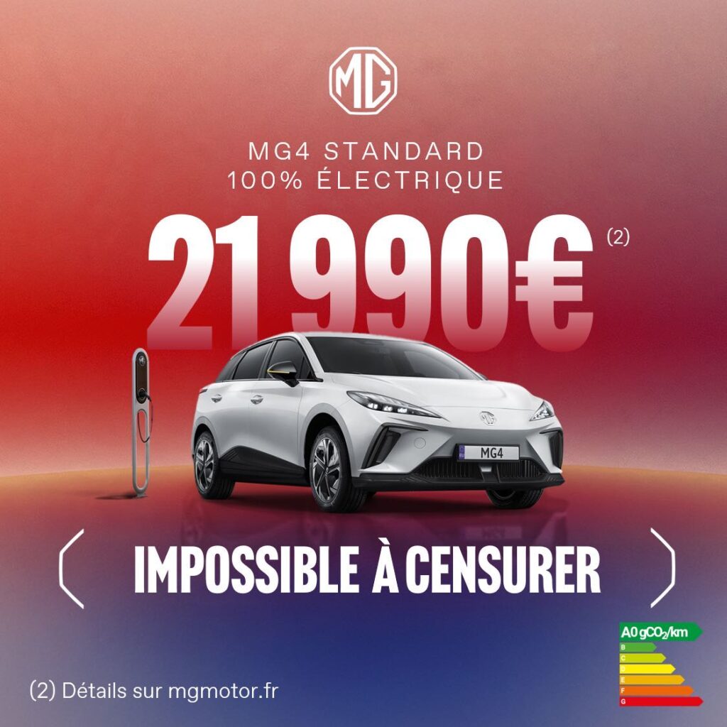Offre MG4 de décembre // Source : MG Offre MG4 de décembre // Source : MG