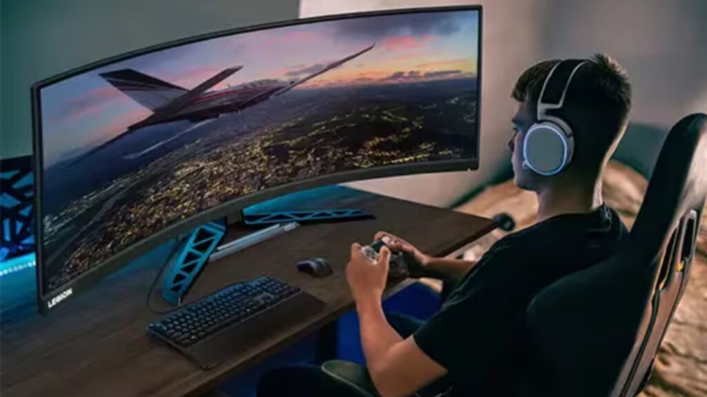 Le Legion R45w-30 est un écran d'une taille de44.5 // Source : Lenovo Le Legion R45w-30 est un écran d'une taille de44.5 // Source : Lenovo