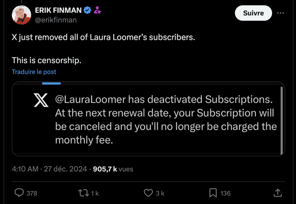 Des personnalités connues dans la sphère MAGA ont publiquement accusé Elon Musk d'être pro-immigration. Le patron de X a suspendu leurs comptes.