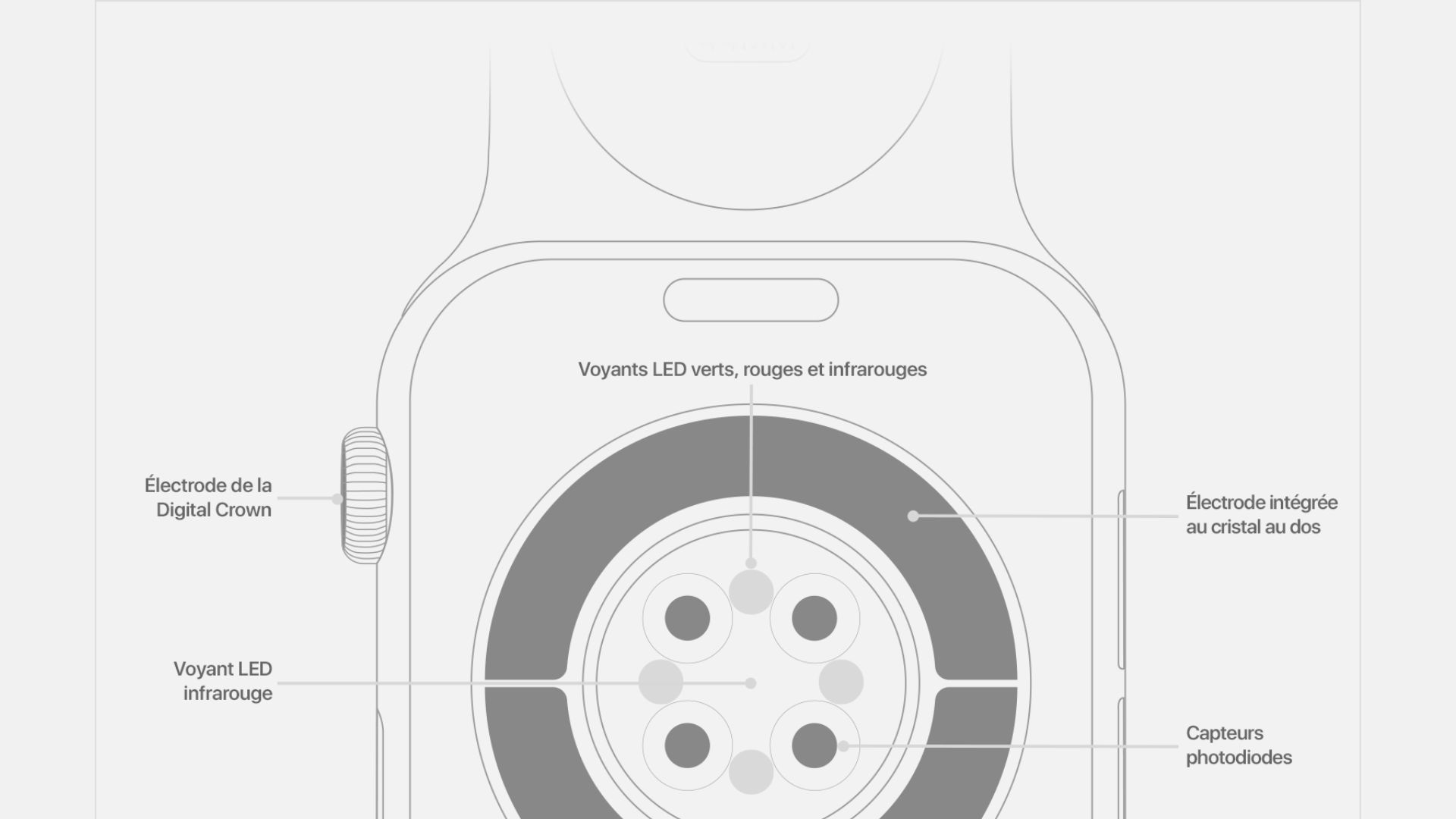 Schéma dos Apple Watch