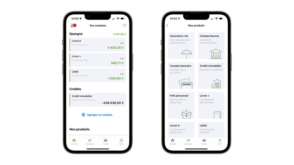 L'application de Fortuneo est très efficace // Source : Fortuneo L'application de Fortuneo est très efficace // Source : Fortuneo