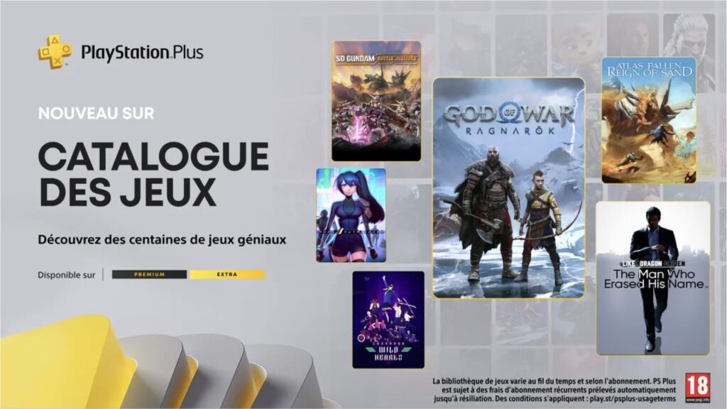 PlayStation Plus Extra et Premium en janvier 2025 // Source : Sony PlayStation Plus Extra et Premium en janvier 2025 // Source : Sony