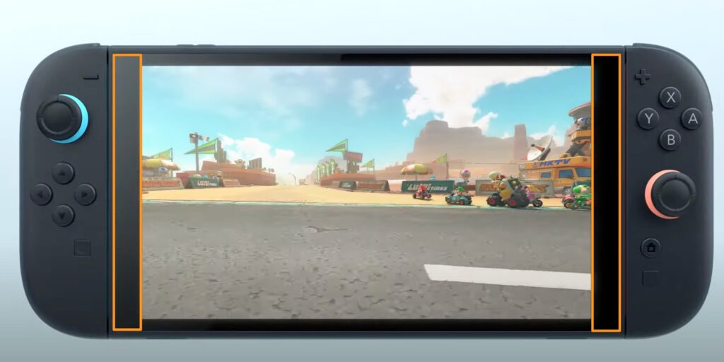 Les bords de la Switch 2 // Source : Capture YouTube Les bords de la Switch 2 // Source : Capture YouTube
