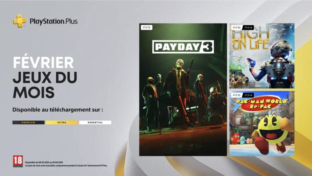 PlayStation Plus en février 2025 // Source : Sony PlayStation Plus en février 2025 // Source : Sony