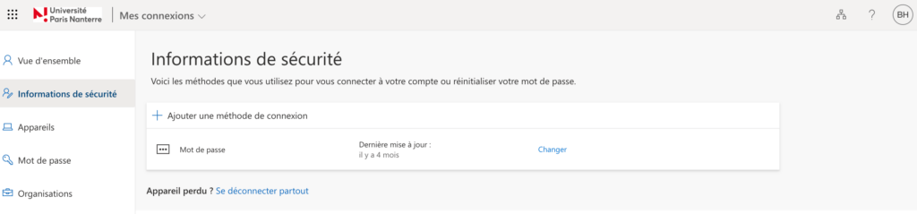 Cliquez sur « Se déconnecter partout » pour désactiver toutes les sessions Microsoft ouvertes // Source : Numerama Cliquez sur « Se déconnecter partout » pour désactiver toutes les sessions Microsoft ouvertes // Source : Numerama